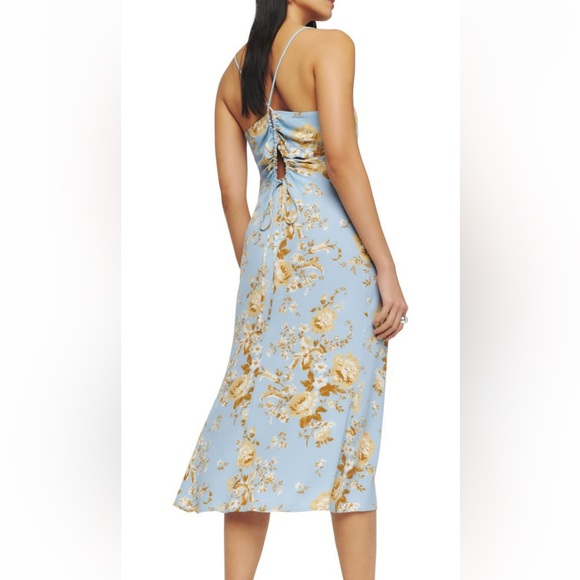 Reformation Dover Print Floral Dress Size 8 - Picture 2 of 7